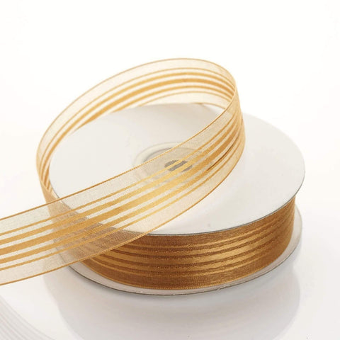 7/8 in x 25 yards Striped Ribbon