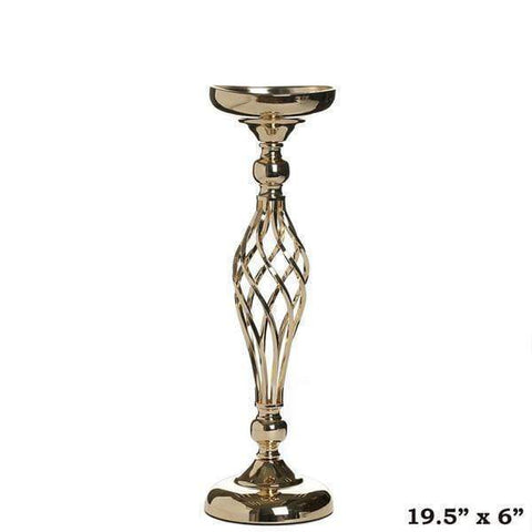 19.5" tall Metal Candle Holder