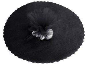 12" Tulle Wrappers Circles for Wedding Favors - Black