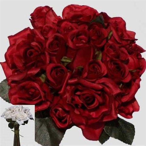Red Silk Rose Mix Bouquet