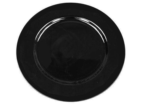 24 pcs 13" Black Charger Plates Wedding Table Decorations