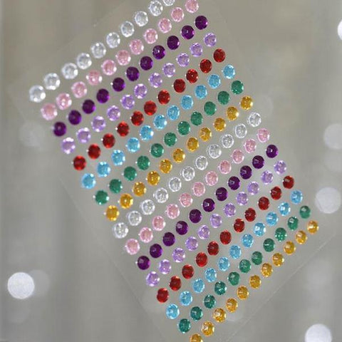 Rainbow Rhinestones Gem Stickers