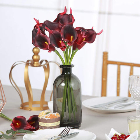 20 pcs 14 in tall Poly Foam Calla Lily Flowers with Single Stems