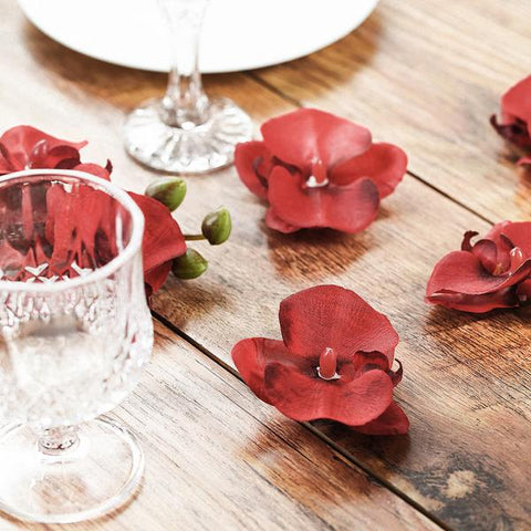 20 4 in Artificial Faux Silk Orchid Flower Heads