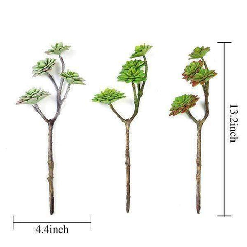 Assorted Artificial Faux Succulent Picks Sprays Stems