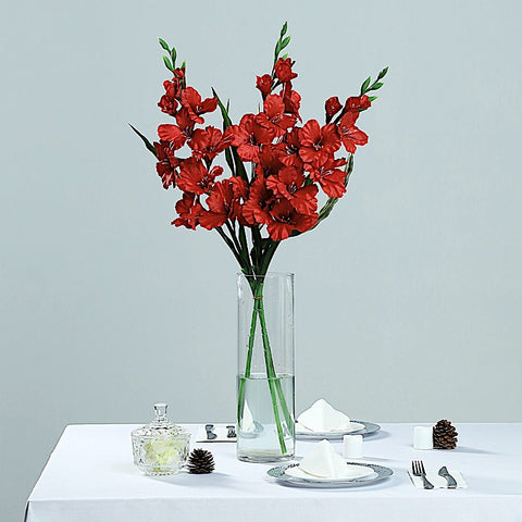36" Silk Artificial Gladiolus Tropical Flower Stems