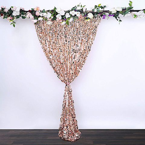 8 feet x 8 feet Big Payette Sequin Backdrop Curtain