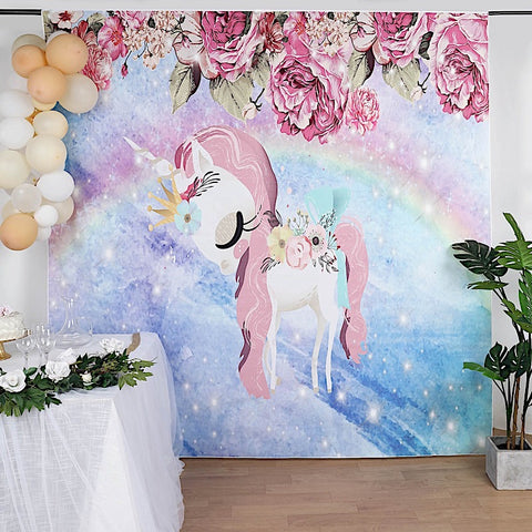 8 ft Vinyl Photography Background Printed Party Backdrop