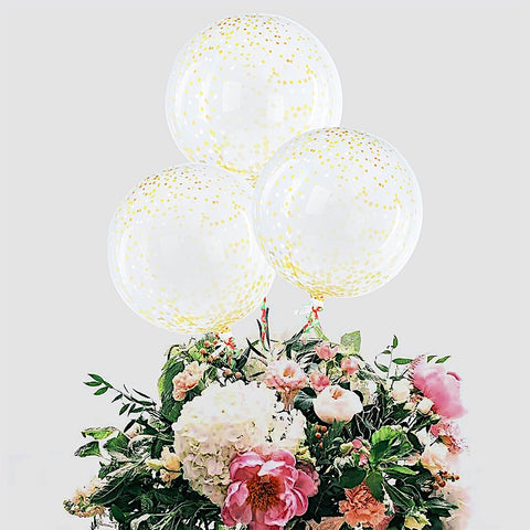 2 Clear 20" Round PVC Balloons