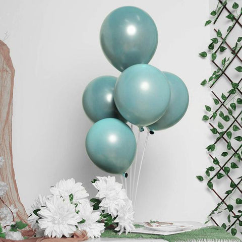 25 Round 12" Double Stuffed Latex Helium Air Balloons