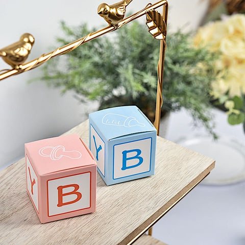 25 pcs 2 in Square Baby Shower Party Favors Gift Boxes