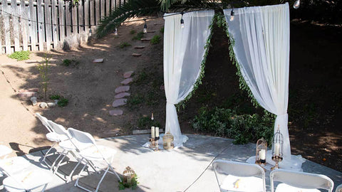 Modern Rustic Backyard Wedding