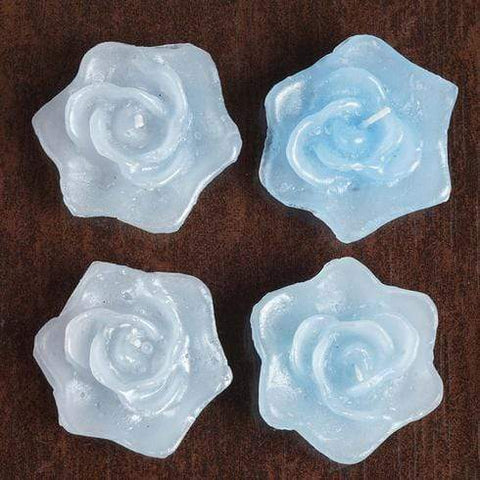 4 Wedding Roses Flowers Floating Candles Centerpieces