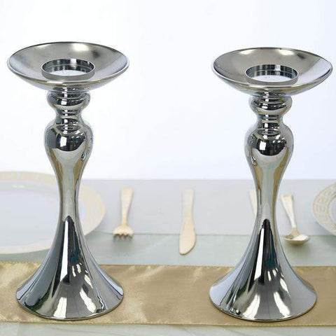 2 12 in tall Metallic Candle Holders Wedding Centerpieces Risers