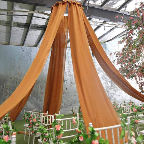 20 feet long Premium Sheer Voile Ceiling Draping Panel