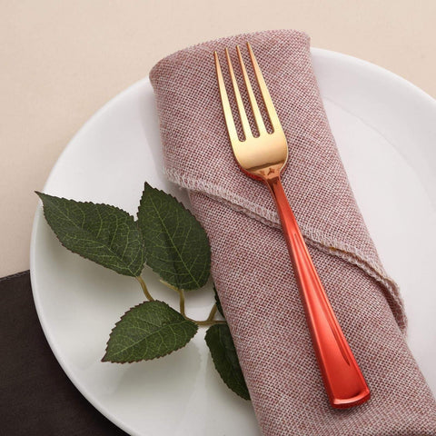 24 pcs 7 in long Ombre Disposable Plastic Party Forks
