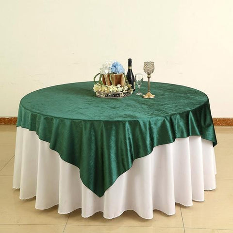 72x72 in Square Premium Velvet Table Overlay