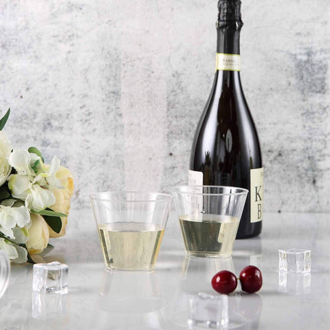 2 oz. Clear Plastic Disposable Glasses