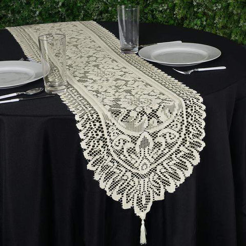 Ivory Lace Table Runner