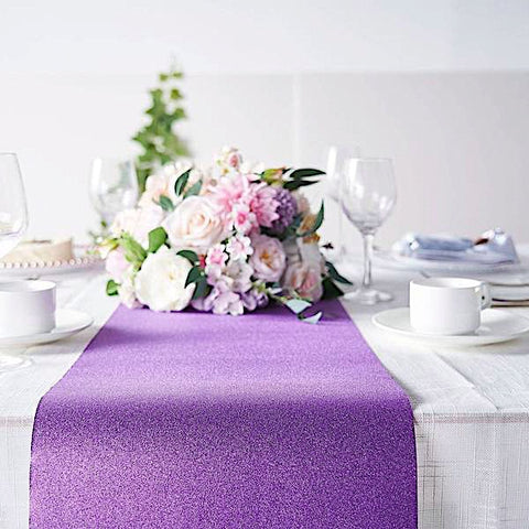 9 feet Gold Glitter Paper Disposable Table Runner Roll