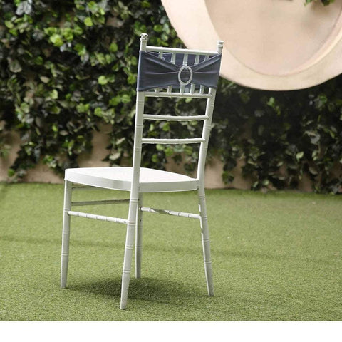 5 pcs Spandex Chair Sashes with Diamond Buckles