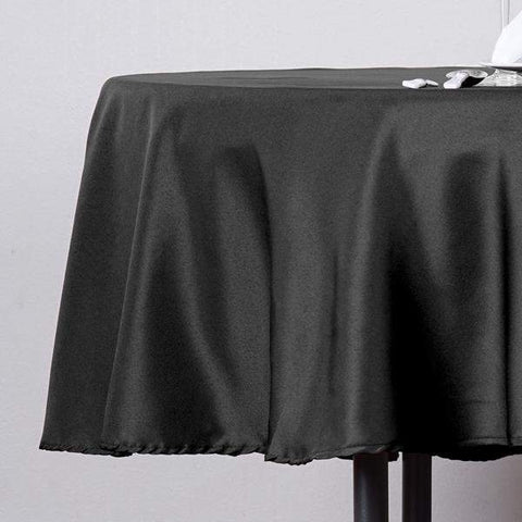 Black 70" Round Tablecloth