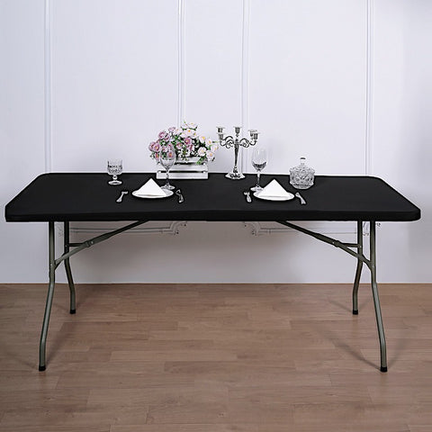 6 feet Fitted Spandex Rectangular Table Top Covers