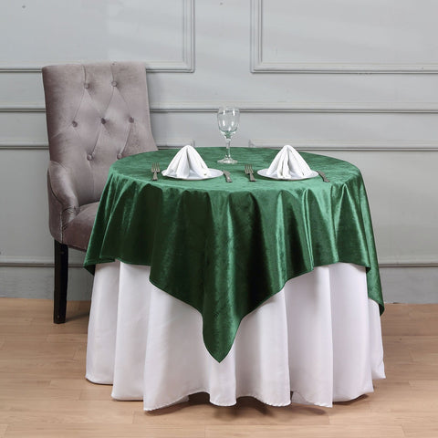 54x54 in Square Premium Velvet Table Overlay