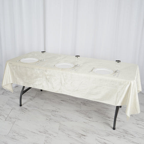 60x102 in Rectangular Premium Velvet Tablecloths
