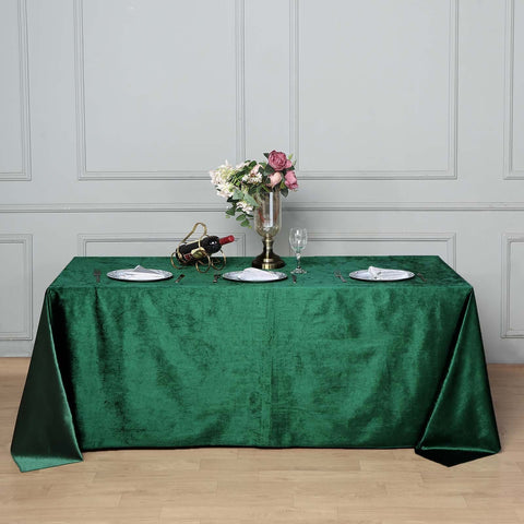 90x156 in Rectangular Premium Velvet Tablecloth