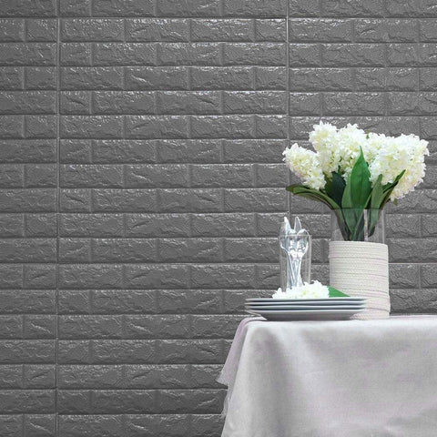 10 pcs Faux Foam Bricks Waterproof Wall Panels