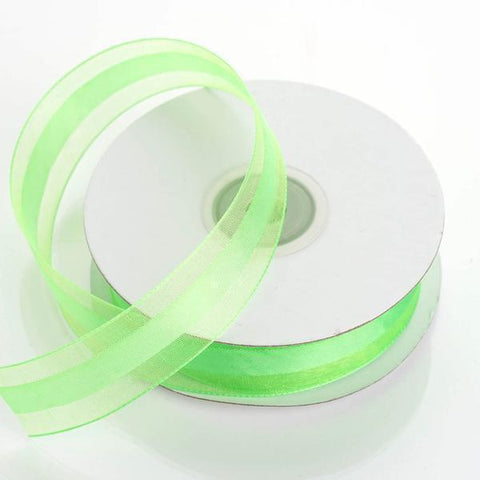 7/8 in x 25 yards Sheer Organza Ribbon with Satin Center