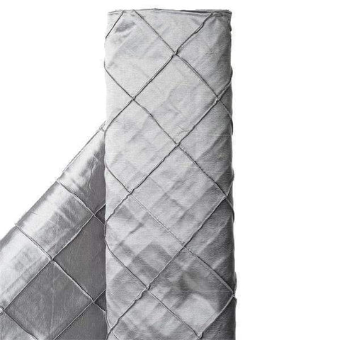 54 inch x 10 yards Silver Pintuck Fabric Bolt