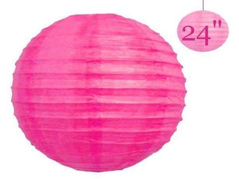 24 inch Fuchsia Paper Lanterns