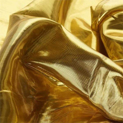 54 inch x 10 yards Metallic Gold Shiny Tissue Lame Fabric Bolt