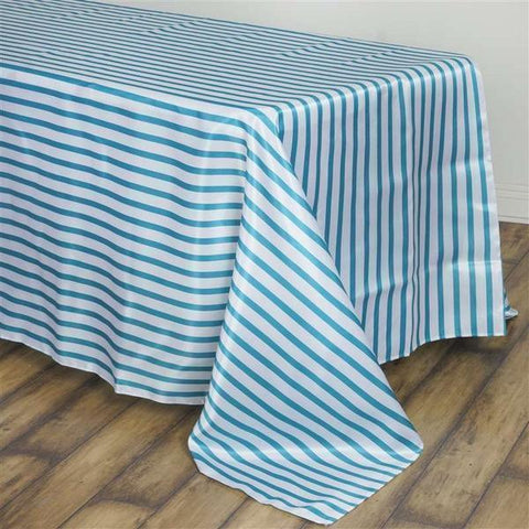  60x102" Satin Stripes Rectangle Tablecloth