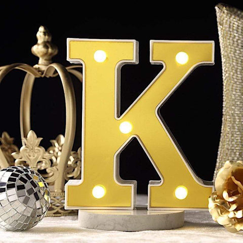 6" tall Marquee Number Warm White LED Lighted Sign