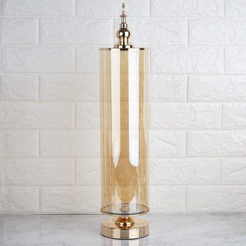 Decorative Glass Storage Jar with Lid