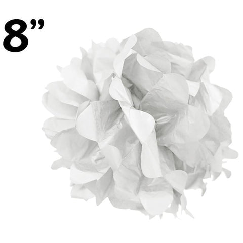 6 pcs 8 inch Apple Green Paper Pom-Poms
