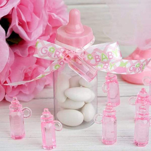 144 pcs Plastic Bottles Baby Girl Shower Favors
