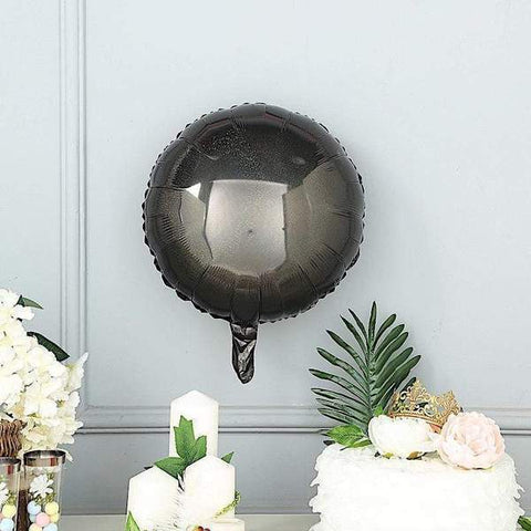2 pcs 13 in wide 4D Round Balls Orbs Mylar Foil Balloons