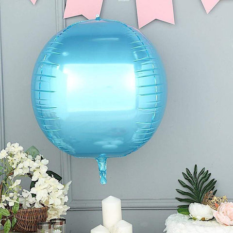 2 pcs 18" wide 4D Round Orbs Balls Mylar Foil Balloons