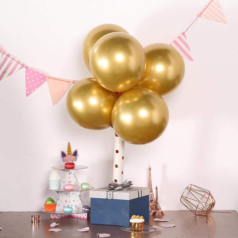 25 pcs 12" Chrome Metallic Latex Helium Air Balloons
