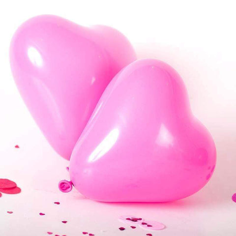 Heart Shaped Latex Balloons