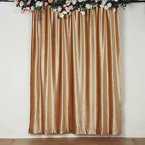 8 ft x 8 ft Premium Velvet Backdrop Curtain