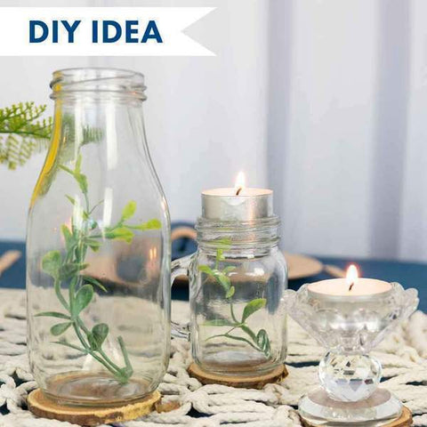 Clear Glass Jar Favor Holders