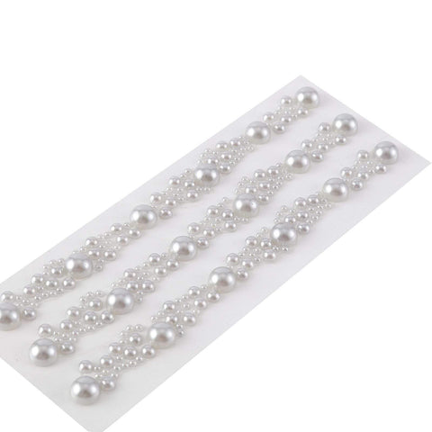 3 strips Stick on Rhinestone Trims Self-Adhesive Gems