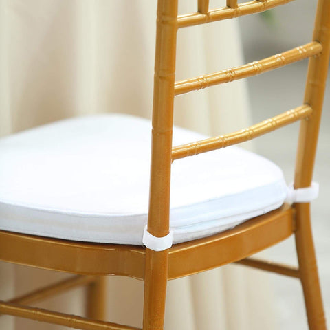 2 in thick Velvet Chiavari Chair Cushion with Removable Cover