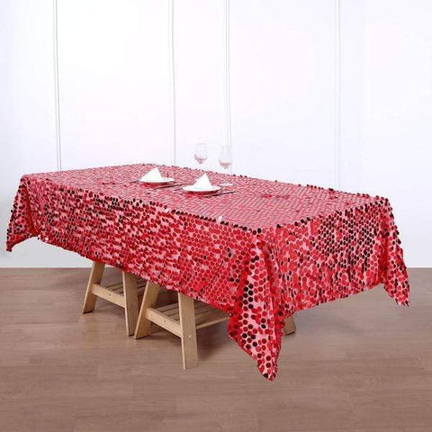 60"x102" Large Payette Sequin Rectangular Tablecloth