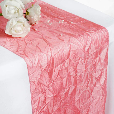 Crinkled Crushed Taffeta Table Linens